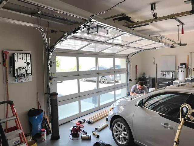 Garage door noise reduction service by Ipswich Garage Door Repair in Ipswich