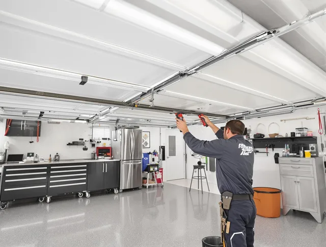 Overhead garage door repair service by Ipswich Garage Door Repair in Ipswich