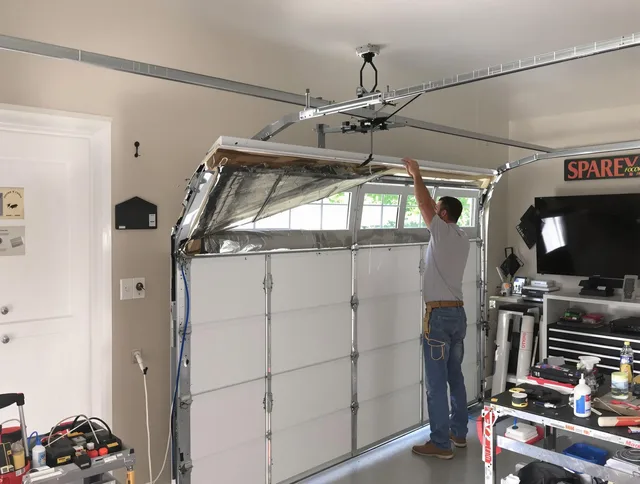 Garage door section replacement by Ipswich Garage Door Repair in Ipswich
