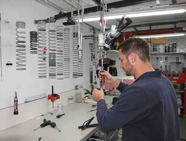Ipswich Garage Door Repair safety certified technician performing precision spring replacement in Ipswich